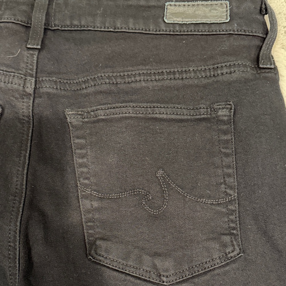 AG Farrah High Rise Skinny Ankle Jeans Black 29R - Picture 5 of 8